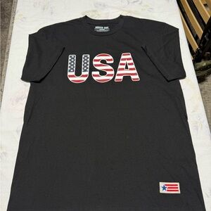 American Giant Black USA Graphic Tee size XL